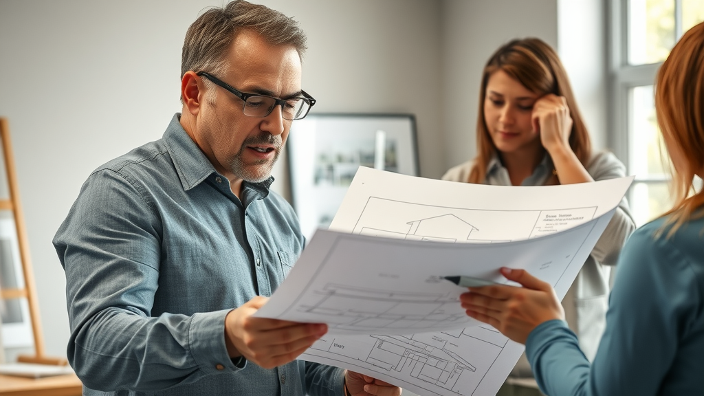 Architect and homeowners collaborate on ADU plans and blueprints for East Bay property