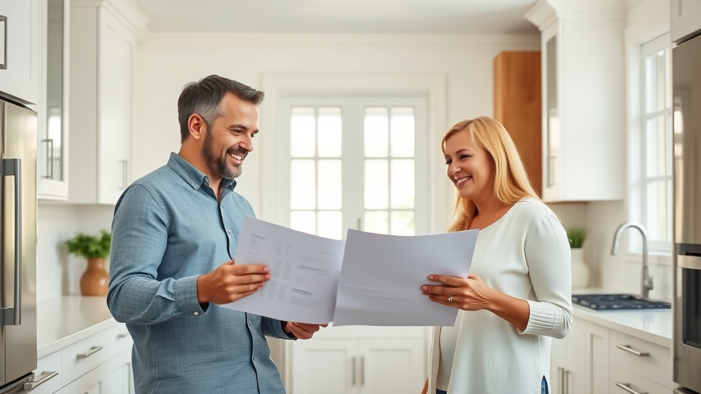 bright modern Lafayette kitchen remodeled by affordable kitchen remodel lafayette services, homeowners discussing renovation plans in sunlit kitchen
