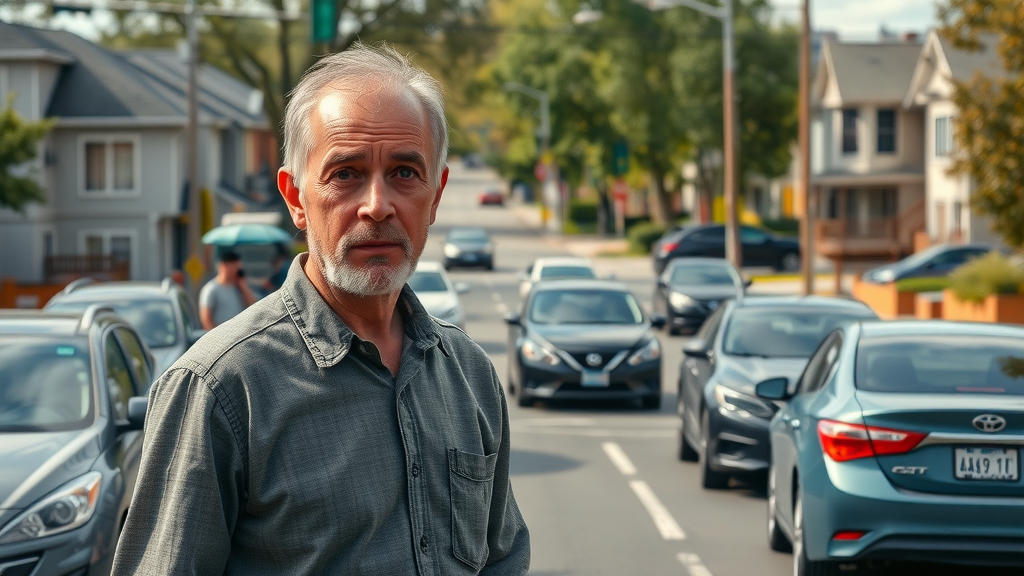 busy Lafayette street with increased traffic near ADUs, illustrating one drawback of accessory dwelling units