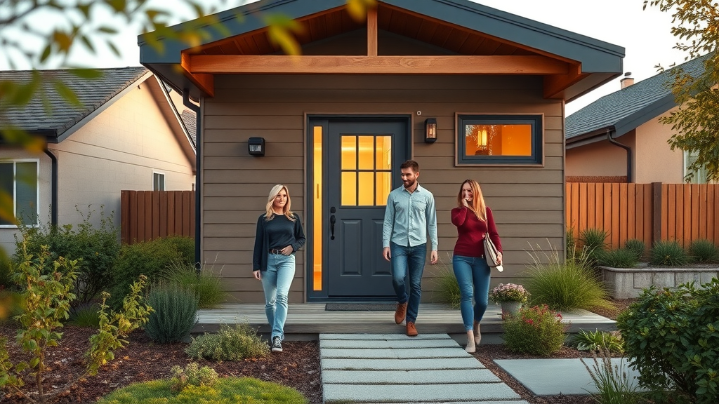 inviting modern ADU exterior showing suburban Lafayette accessory dwelling unit