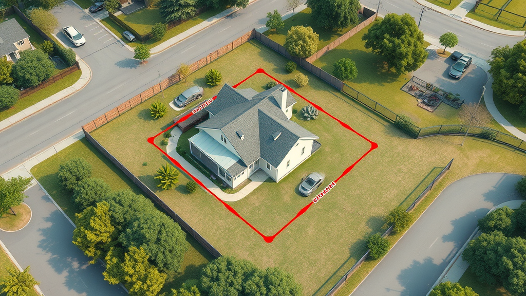 3D diagram illustrating California ADU setback requirements and distance from property lines for 2023 construction projects.